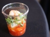 Poached Gulf Prawns And Chile-Gazpacho from the Waterfront Hotel