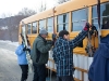 Ski Holders on the Bus