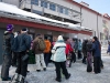 Skiers Buying Their Passes