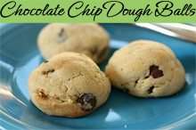Easy Chocolate Chip Cookie Dough Balls