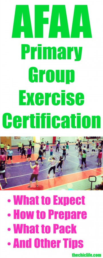 AFAA Primary Group Exercise Certification Tips