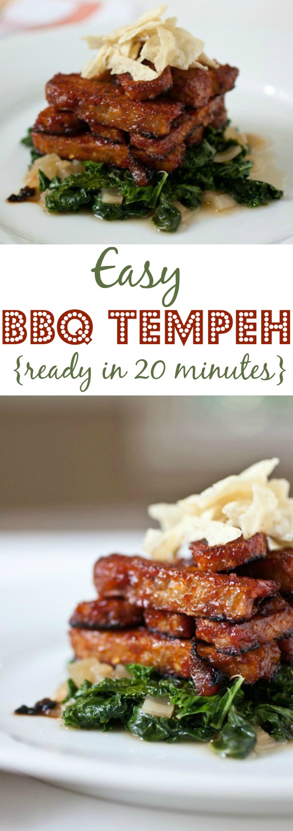 Easy BBQ Tempeh Recipe and Tangy Power Greens Recipe *VIDEO* - The Chic ...