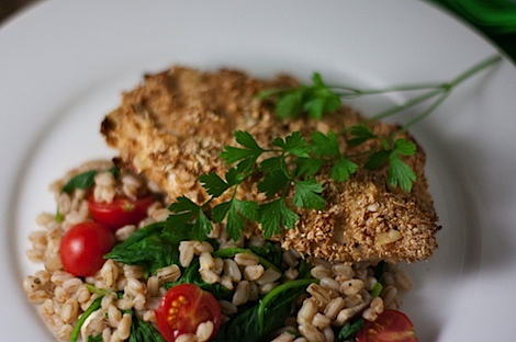 Crispy Oven-Fried Almond Chicken Recipe