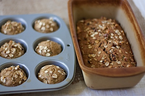 Healthy Oatlicious Zucchini Bread and Muffins