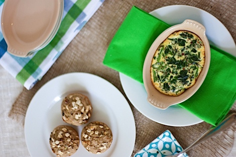 Individual Italian Spinach Parmesan Egg Bake Recipe