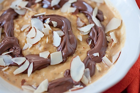 Nutella Swirl Oatmeal