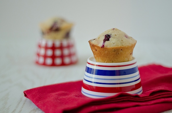 Red, White, and Blue Muffins Recipe #breakfast #recipe #muffins