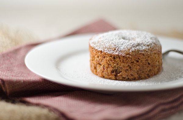 Portion control is built right into this easy Spiced Pecan Mini Cakes recipe. This delicious fall recipe makes two individual cakes, and they come together nice and easy. Cozy up with this healthy dessert recipe. #cake #fallfood #fall #fallrecipe #recipe #healthy #healthyrecipes #healthyfood #cleaneating #recipe #realfood #vegan #veganrecipe