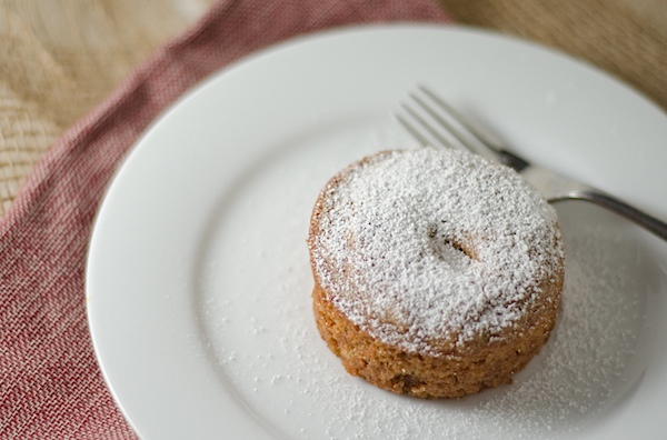 Portion control is built right into this easy Spiced Pecan Mini Cakes recipe. This delicious fall recipe makes two individual cakes, and they come together nice and easy. Cozy up with this healthy dessert recipe. #cake #fallfood #fall #fallrecipe #recipe #healthy #healthyrecipes #healthyfood #cleaneating #recipe #realfood #vegan #veganrecipe