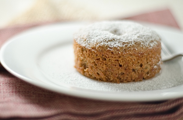 Portion control is built right into this easy Spiced Pecan Mini Cakes recipe. This delicious fall recipe makes two individual cakes, and they come together nice and easy. Cozy up with this healthy dessert recipe. #cake #fallfood #fall #fallrecipe #recipe #healthy #healthyrecipes #healthyfood #cleaneating #recipe #realfood #vegan #veganrecipe