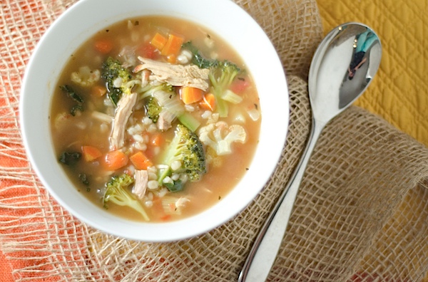 Turkey, Veggie Tray, & Barley Soup {Thanksgiving Leftover Recipe} - The ...