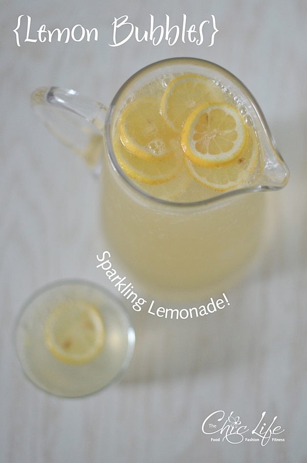 Easy Sparkling Lemonade Recipe in a pitcher