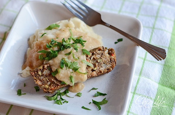 Vegan Lentil Farro Meat Loaf Recipe