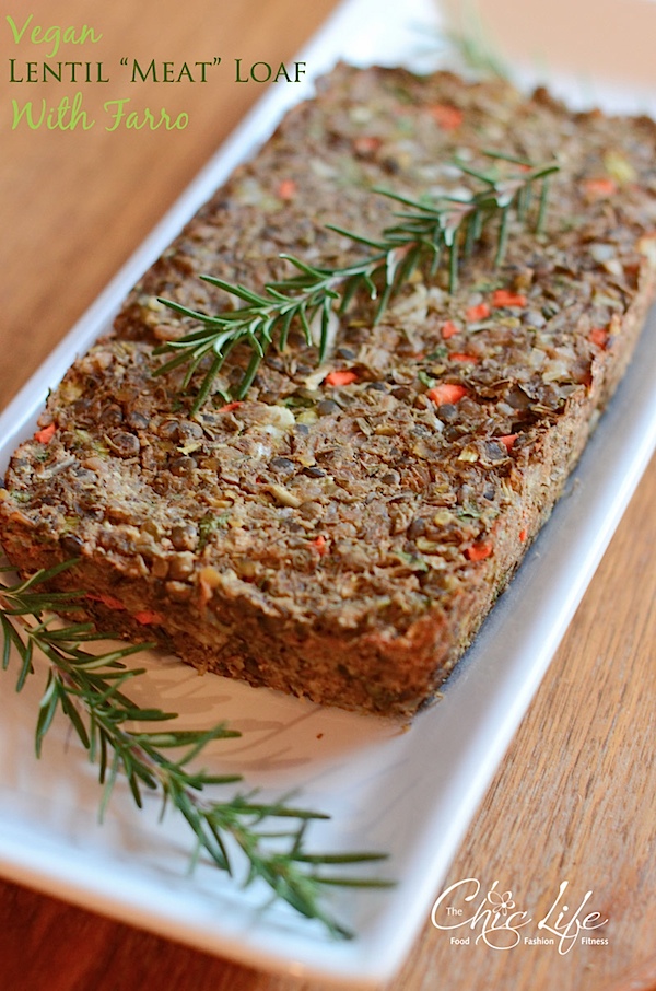 The perfect vegan Thanksgiving entree that everyone will love! This super healthy vegan lentil farro “meat” loaf recipe is easy, delicious, and nutritious! And it's clean eating. #vegan #fallfood #fallrecipe #recipe #healthy #healthyrecipes #healthyfood #cleaneating #recipe #realfood #thanksgivingfood #thanksgivingrecipe