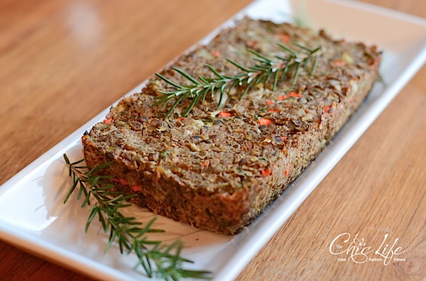 Vegan Lentil Farro Meat Loaf Recipe