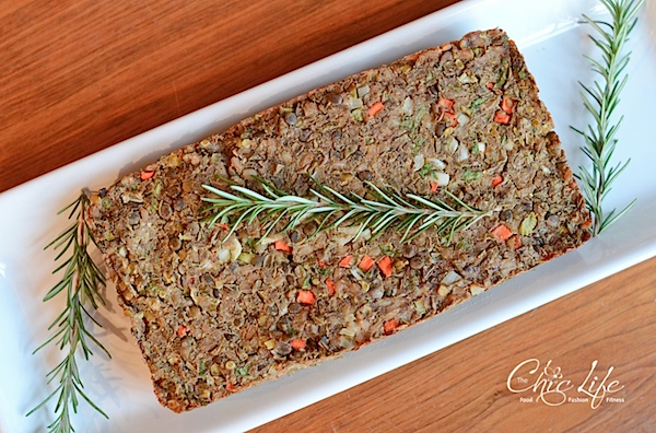 Vegan Lentil Farro Meat Loaf Recipe