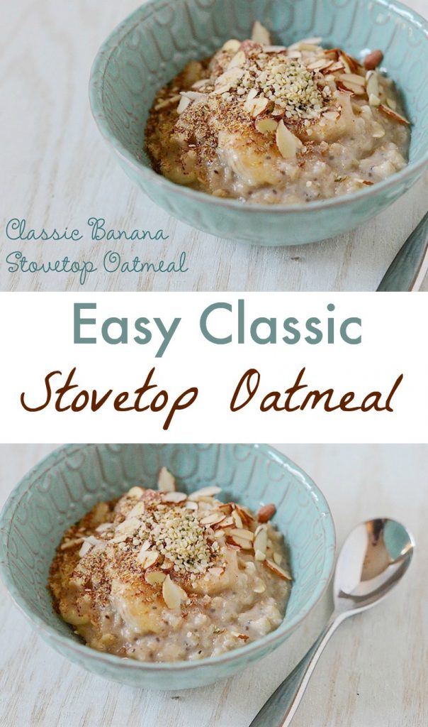 Stovetop Oatmeal Recipe - Classic Banana