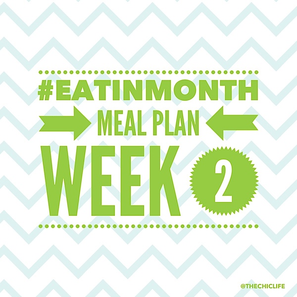 Eat in Month 2015 Meal Plan Week 2