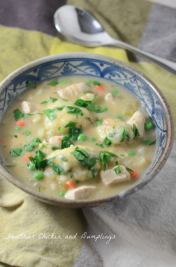 Who knows what's in that boxed biscuit mix??? Amirite?! Try this CLEAN EATING recipe for HEALTHY chicken and dumplings. The perfect FALL DINNER recipe. And it's ready in 30 minutes. Who doesn't love a quick and easy healthy chicken recipe? #fallfood #fall #fallrecipe #recipe #healthy #healthyrecipes #healthyfood #cleaneating #dinnerrecipe #realfood