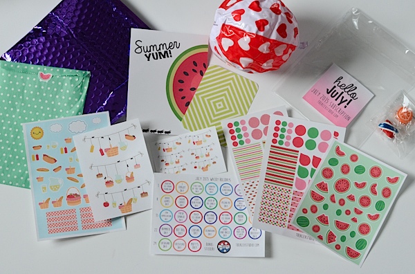 Unboxing the Alex Studio July 2015 Monthly Sticker Subscription Kit