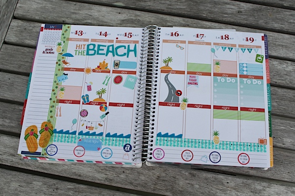 Plan with Me: Beach Theme (Erin Condren | July 2015)