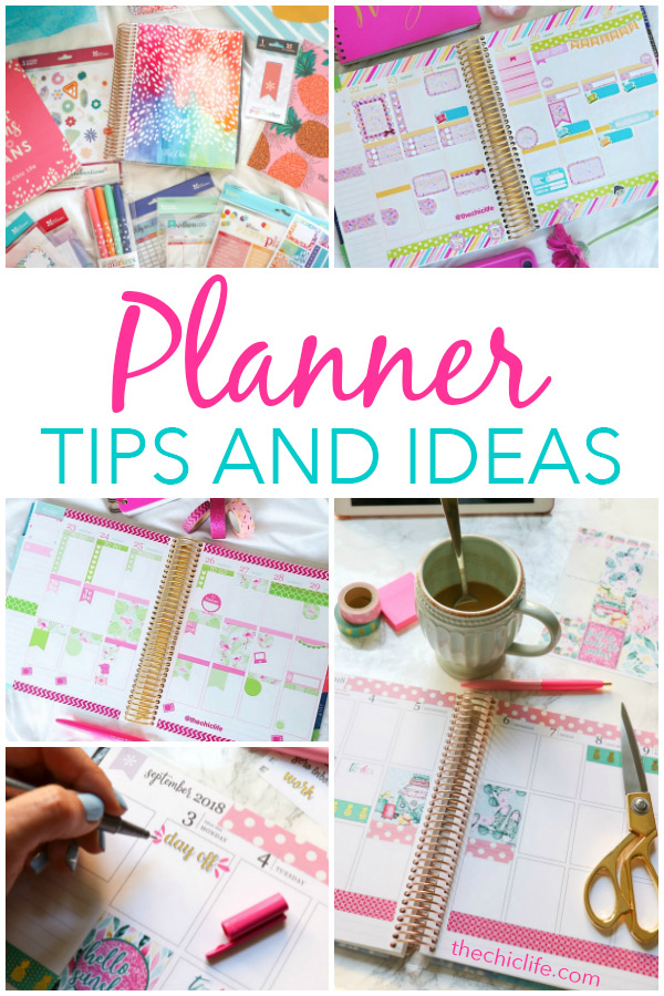 So many great planner tips and ideas in one place! Click for tips for beginners to longtime planner lovers, plan with me videos, photos of layouts since 2015, organization tips, and my favorite planner supplies. So much fun and inspiration! #planner #organization #erincondren #happyplanner #plannerideas 