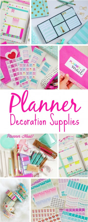 Planner Decoration Supplies - The Chic Life