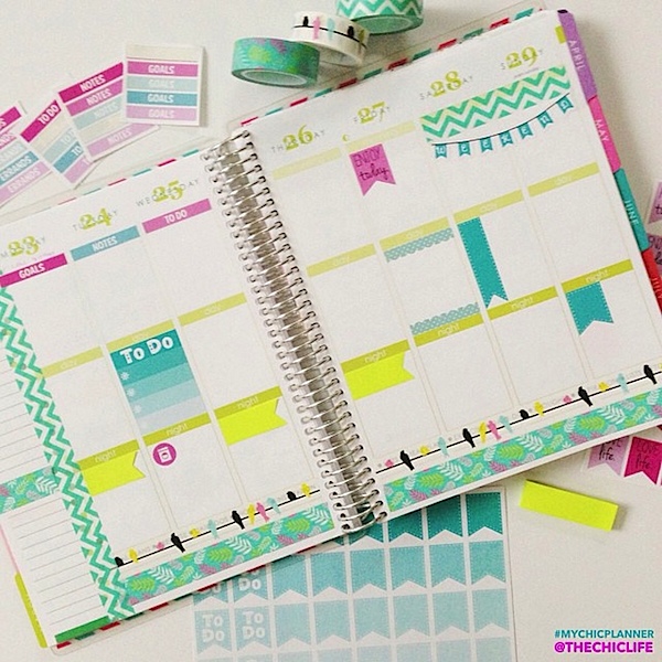 Planner Decoration Ideas: March 2015 (Erin Condren Vertical) | The Chic Life #mychicplanner