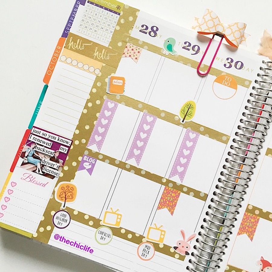 Planner Decoration Ideas October 2015 Erin Condren Vertical The 