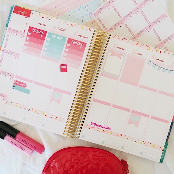 Planner Decorations February 2016 (Erin Condren Vertical)