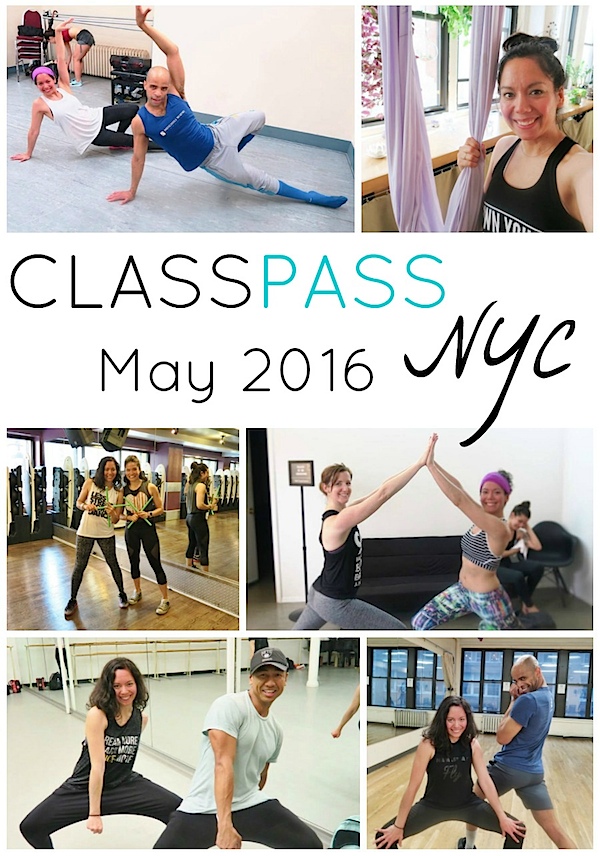 ClassPass NYC: My May 2016 Month Recap