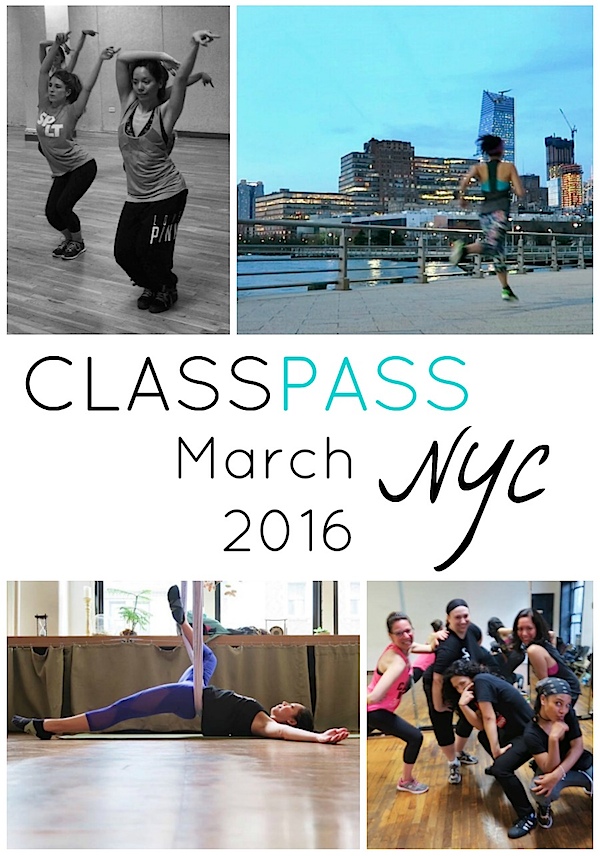 ClassPass NYC: My March 2016 Month Recap