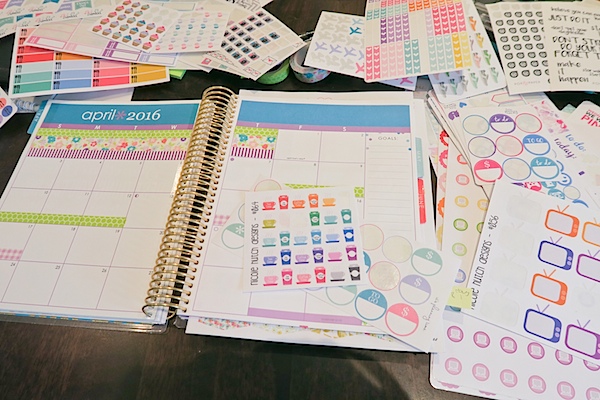 Planner Decorations April 2016 (Erin Condren Vertical)