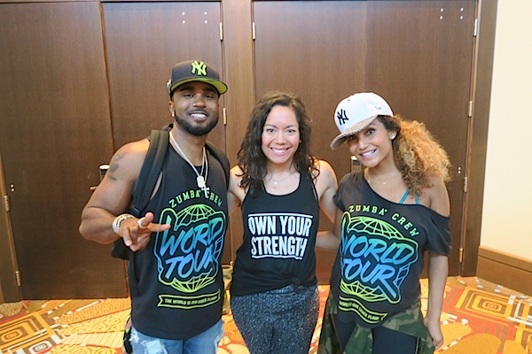 Me with Dahrio Wonder and Gina Grant - Zumba Convention 2016