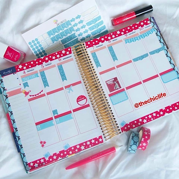 Planner Decorations July 2016 (Erin Condren Vertical)