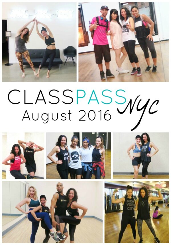 ClassPass NYC: My August 2016 Month Recap