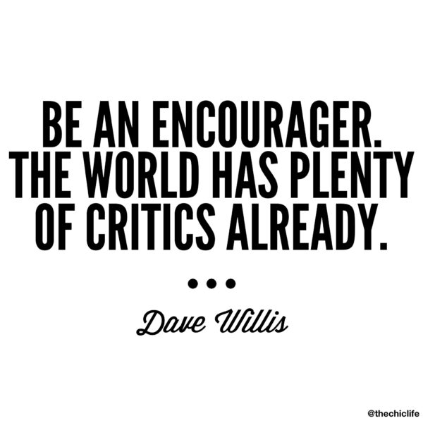 Be an Encourager