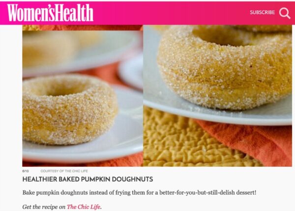 Women's Health Mag Pumpkin Feature