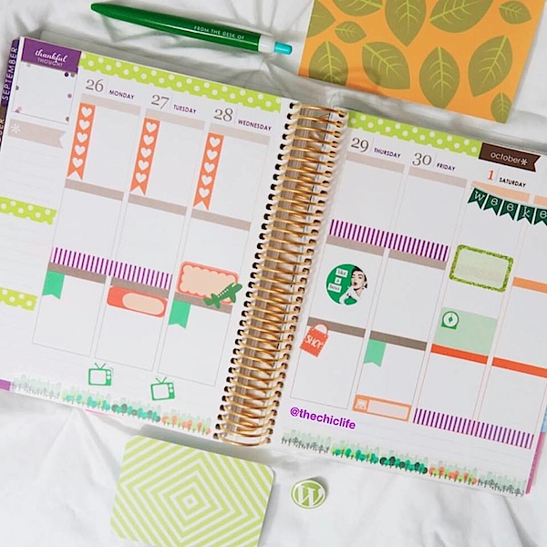 Planner Decorations September 2016 (Erin Condren Vertical)