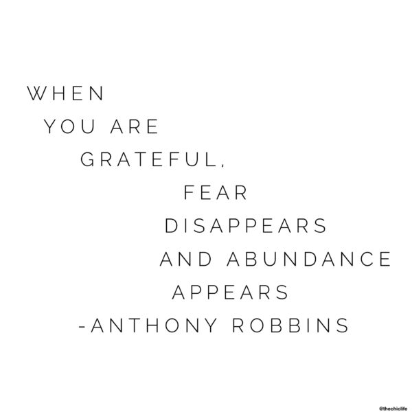 When You Are Grateful...