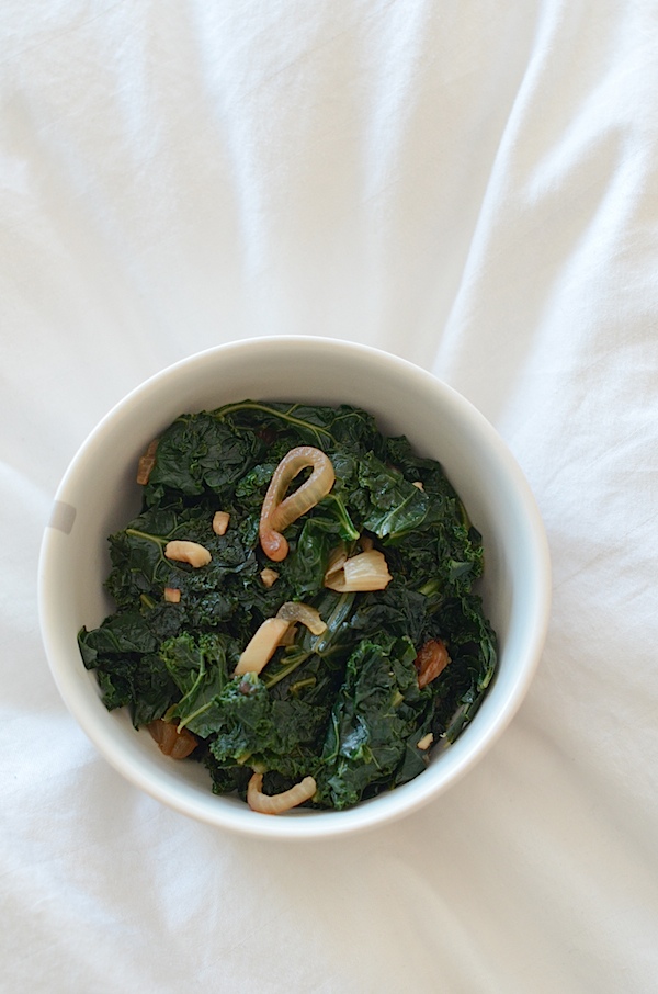 Sautéed Kale with Garlic and Shallots Recipe