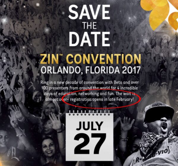 Zumba Convention Registration 2017 Preview