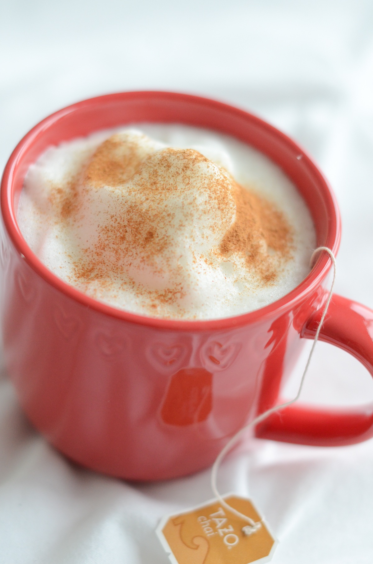 Frothed Chai Tea Latte with Oat Milk