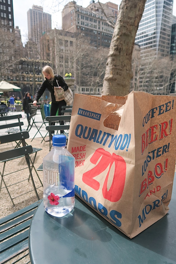 Lunch in Bryant Park {What I Ate Wednesday}