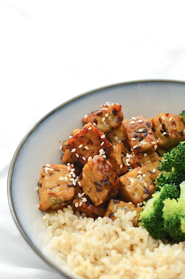 Teriyaki Tempeh Rice Bowls Recipe