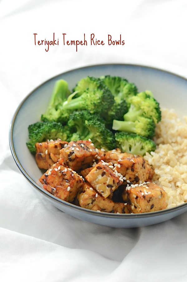 Teriyaki Tempeh Rice Bowls Recipe