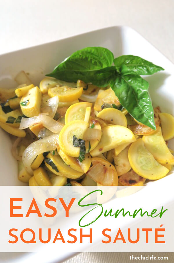 This easy summer squash recipe is so good and ready in 10 minutes or less! Plus you only need 5 ingredients. This clean eating recipe is a great grill out BBQ side dish. Healthy and delicious! #recipe #healthy #healthyrecipes #healthyfood #cleaneating #vegetarian #healthyfoodideas #sidedish #vegetable