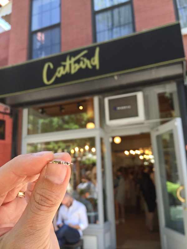 Shopping at Catbird NYC