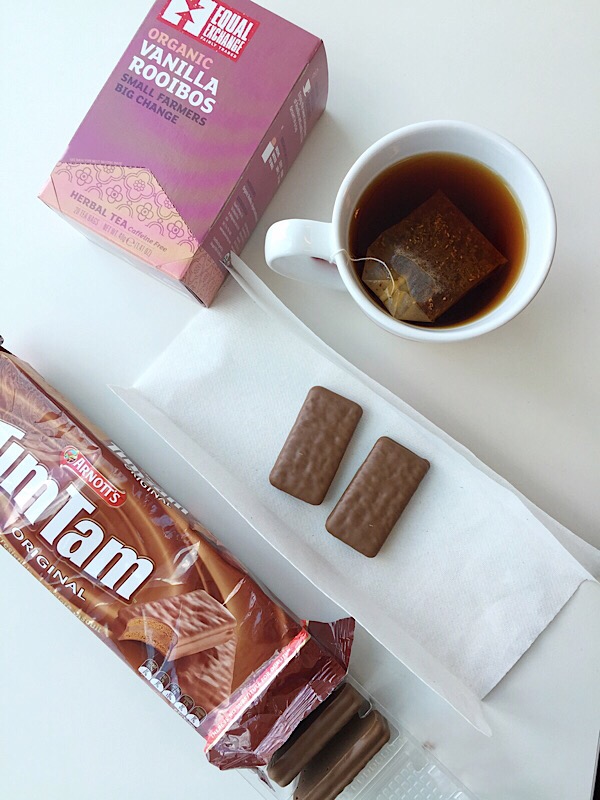 Tim Tams with Tea and Burger Delivery {What I Ate Wednesday}