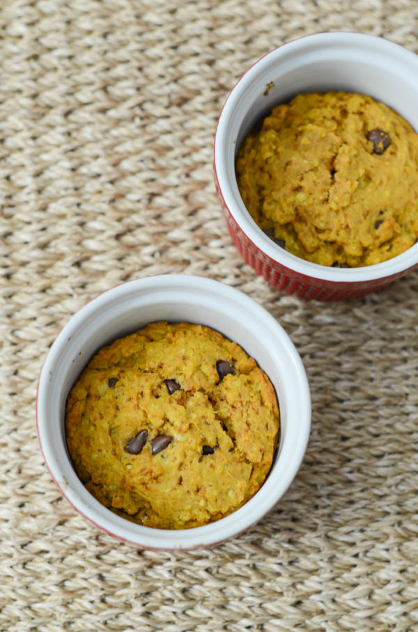 Healthy Pumpkin Oatmeal Chocolate Chip Cake Minis Recipe